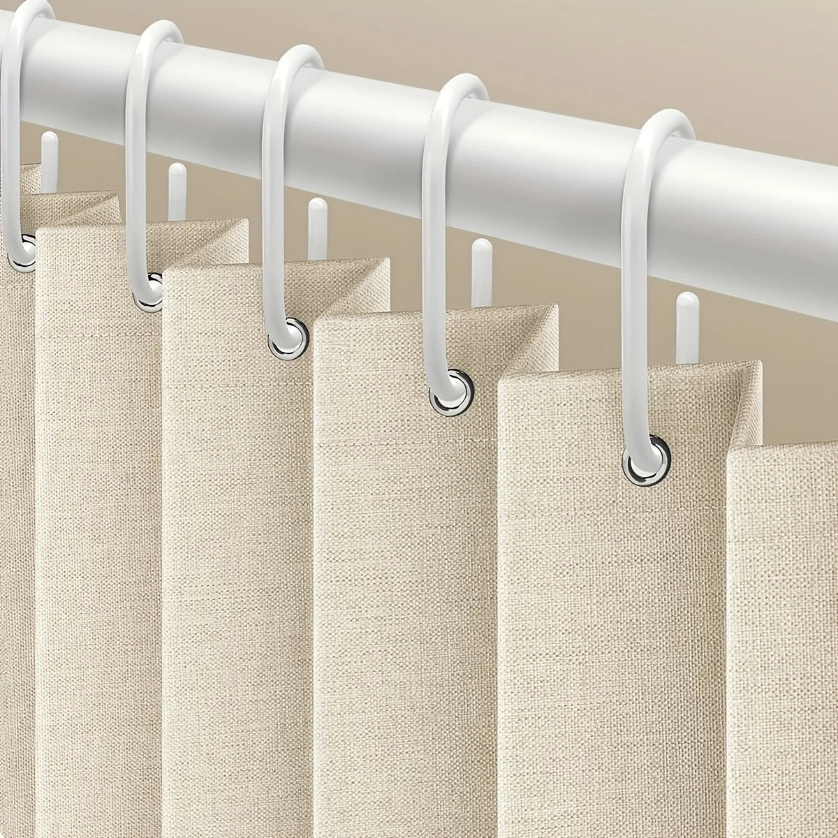 High-Quality Foldable Shower Curtain with Hooks & Ties, Invisible Wet-Dry Separation, Easy Store, Modern Home Decor Style