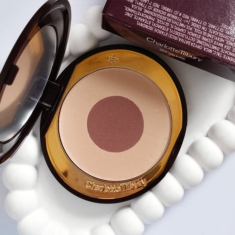 Hot Sale Charlotte Brand Setting Spray Fine Texture Powder Small Gold Plate 2 Color Powder Blusher Essence Oil Tilbury Cosmetics