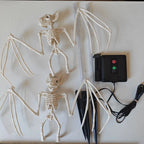 Halloween Solar Bat & Skeleton Garden Stake Lights – 2 Pack