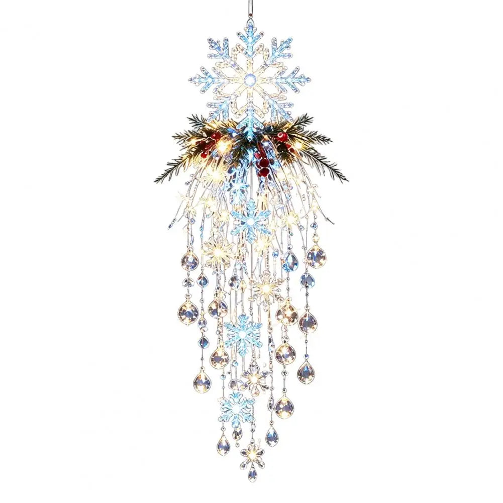 Snowman & Snowflake LED Waterfall Christmas Lights