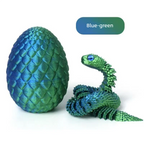 1PCS Mobile Joint Simulation Cobra and Snake Egg Statue - Creative Desktop Decoration Sculpture Home Decoration Ornament Gift