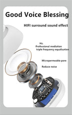 Earphone Clip Wireless Bluetooth Headphone Bone Conduction Headset High Quality TWS Auriculares Sport Noise Canceling With Mic