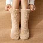 Thickened Winter Women Thermal Cashmere Socks Floor Socks Women's Carpet Home Plus Socks Velvet Sleep Socks Slippers Leg Cover