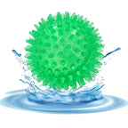TPR Squeaky Spiked Ball Chew Toy for Dogs & Cats