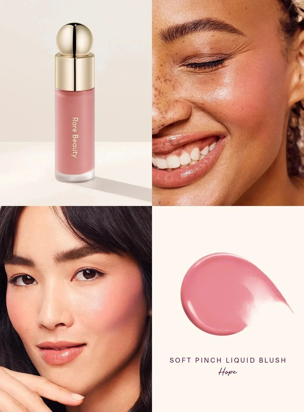 Hot Rare Beauty Happy Hope Joy Alive Love Lucky Liquid Blush Lip Gloss Highlighter Brightening Cushion Makeup With Box Gifts