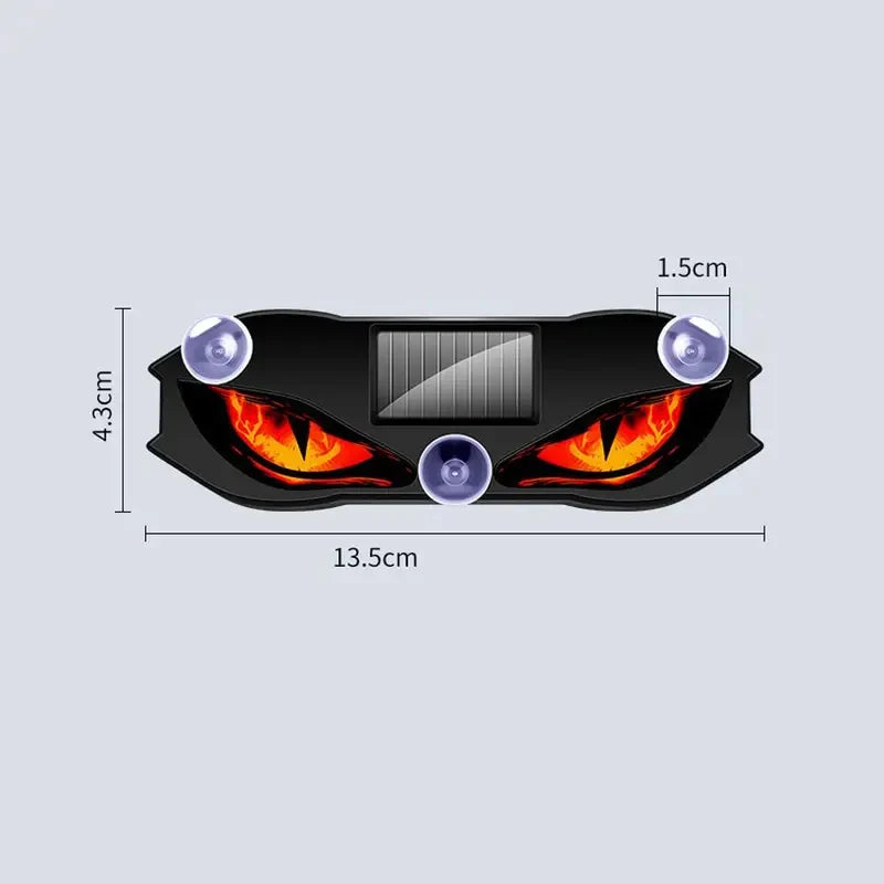 Solar Powered Car Neon Light Wireless Cool DEMON EYE Led Ambient Light Suction Cup USB Rechargeable Atmosphere Breathing Lamp