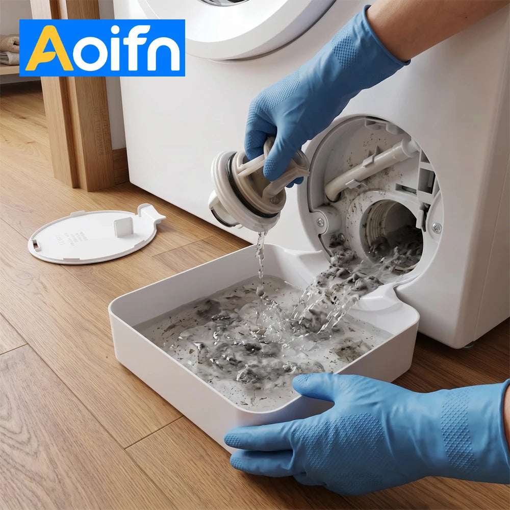Aoifn Washing Machine Drain Pan & Spill Tray