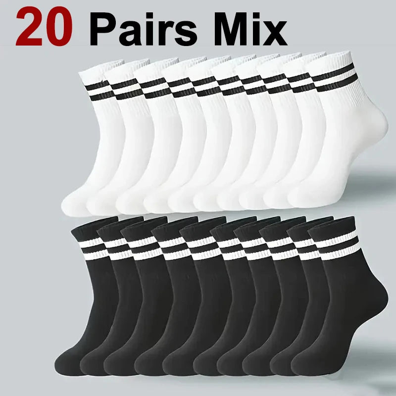 Plain Sports Socks — 5, 10 or 20 Pairs