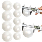 10pcs DIY Beaded Faux Large Pearl Garland White Ball Pendant & Figurine Wedding Backdrop Wall Decor