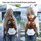 PUUROF Winter Cat Backpack, Pet Outdoor Backpack, Windproof and Warm Cat Front Bag, Outdoor Cycling Dog Bag, Dog Backpack