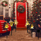5Pcs/Set Christmas Stake Light With Star Snowflake Bell Xmas Tree Shape With 8 Modes For Garden Yard Path Patio Xmas Decoration