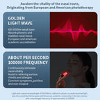 Smart Nasal Phototherapy Device Red Light & Infrared Therapy for Relief of Nasal Congestion Sneezing And Runny Nose - Nasal Care