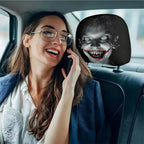 NEW Head Rest Cover For Car Universal Spooky Soft Funny Case Decor Car Headrest Covers For Daily Commuting Trip Home Trick Party