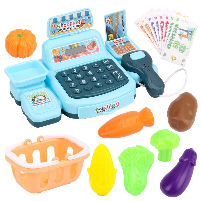Children's Toy Cash Register with Lights & Sounds