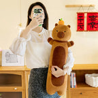 50-110cm Kawaii Giant Long Capybara Plush Pillow Soft Stuffed Animals Cartoon Toys Babys Accompany Sleeping Doll for Girls Gifts