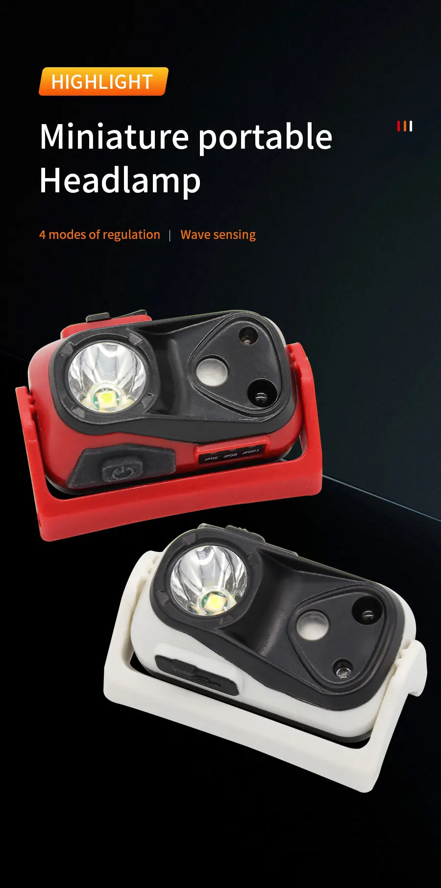 Portable XPG Headlight Sensor Headlamp Mini Flashlight USB Rechargeable High Brightness 4 Modes Night Working Head Torch Light