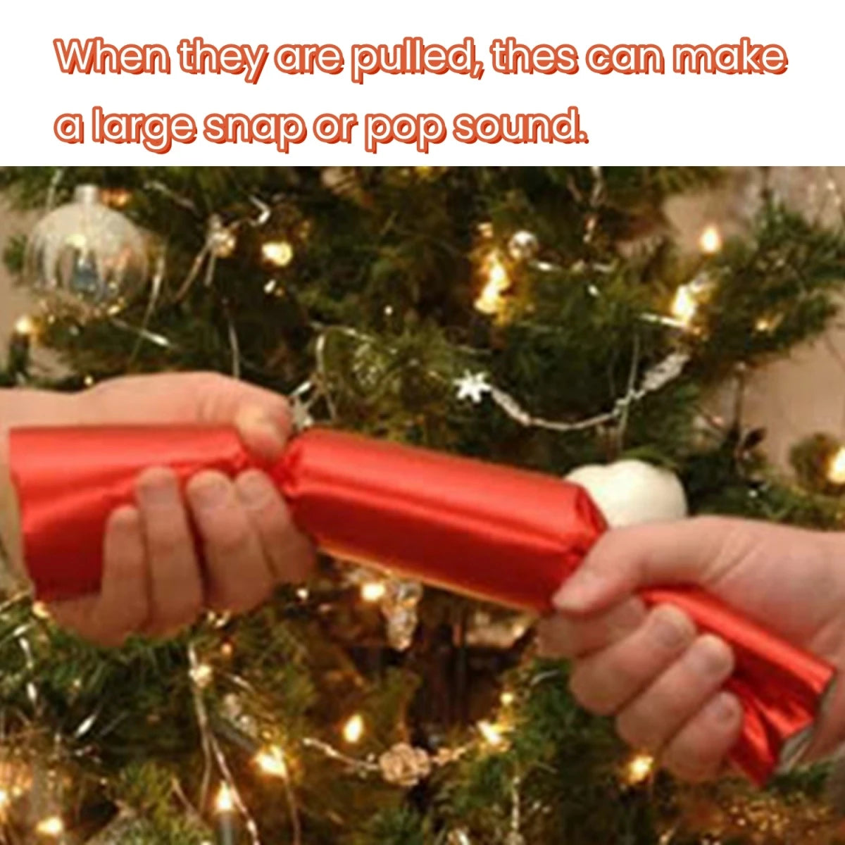 10Inch Christmas Cracker Set of 6pcs Christmas Crackers with Snap and Prize Father Christmas Snowflake Santa Claus Free Shipping