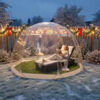 Large Instant Pop-Up Bubble Tent, Weatherproof Outdoor Igloo Screen House, Oversize Camping Pod, Patio Cold Protection
