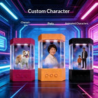 XIAOZHI AI Holographic Projection Companion Device 3D Stereo Bionic Interactive Smart Robot Voice Control Emotional Chat Gift