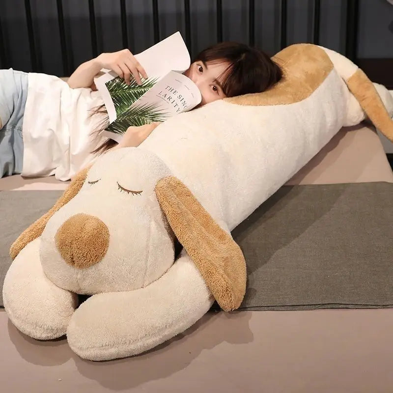 Giant Soft Dog Plush Toys Long Pillow High Quality Stuffed Animal Baby Appease Doll Home Decor Sofa Cushion Children Girl Gift