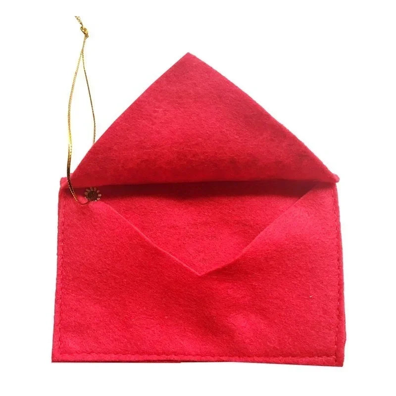 Santa Letter Felt Gift Envelopes – 10 Pack