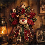 2026 DIY Sewing Kit Christmas Door Hanging Wreath Quilted Fabric DIY Handmade Christmas Tree Holiday Craft Home Decoration Gifts