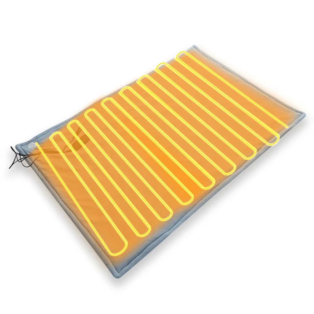 Electric Blanket Body Warmer Electric Heating Pad 12V Soft Heating Mat 9 Adjustable Temperature Electric Heat Blanket for Winter