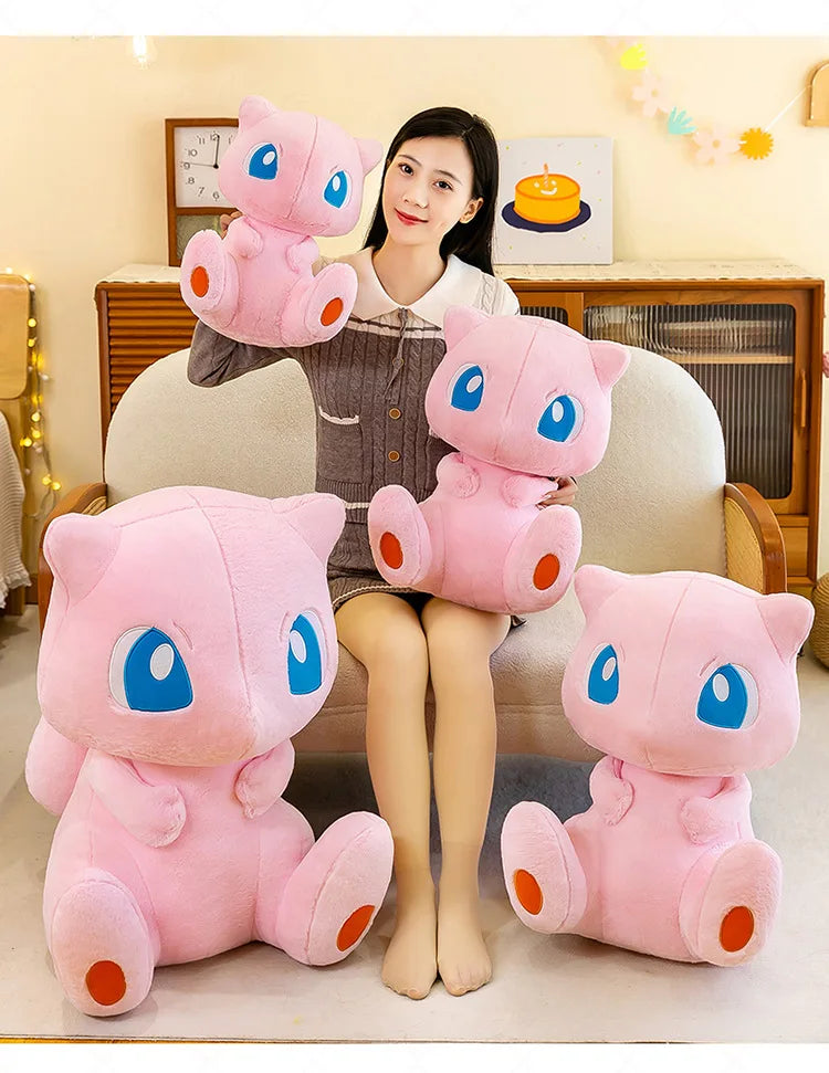 35/45CM New Pokemon Mew Plush Cute Huge Toys Pink Mew Anime Doll Cute Stuffed Plushie Gift For Children Birthday Kids