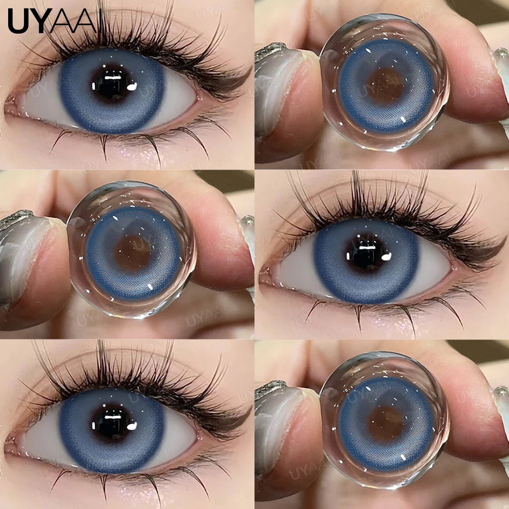 UYAAI Blue Coloured Contact Lenses