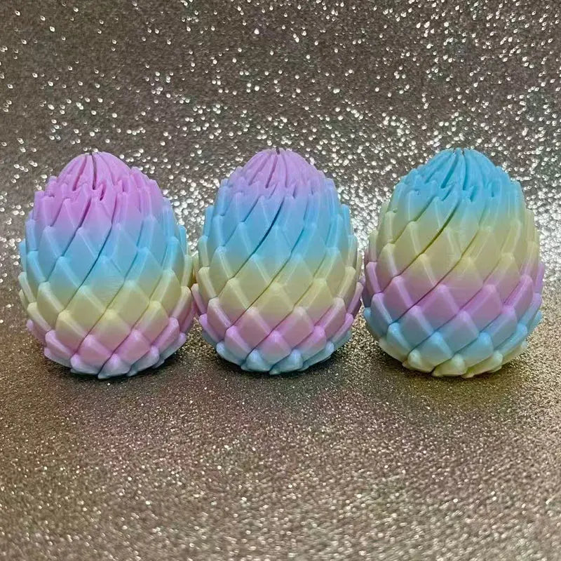 3D-Printed Twist Dragon Egg Fidget Toy