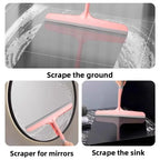 3-in-1 Silicone Squeegee, Multi-Purpose Water Blade for Bathroom, Window, Mirror, Countertop, Glass Cleaning Tool