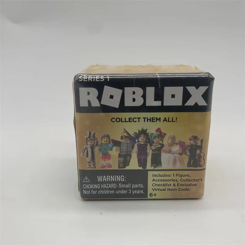 Original Roblox Building Block Doll Cartoon 1 Series Virtual World Random Style Assembling Model Toy Game Redemption Code