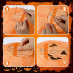 Halloween Pumpkin Lantern Jack O Hanging Paper Lanterns With Lights for Halloween