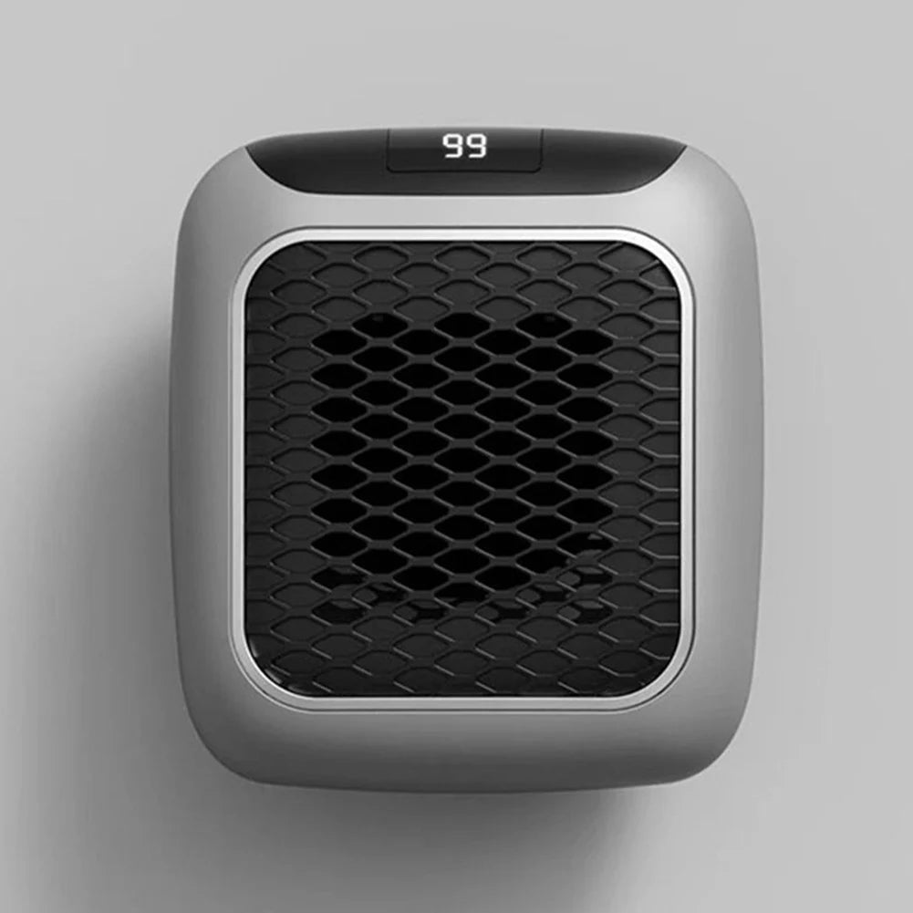Portable Electric Heater Wall Outlet Small Space Heater with Adjustable Thermostat, Programmable 12-Hour Timer, Auto Shut Off ﻿