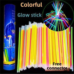 50/100Pcs Fluorescence Sticks Party Multicolor Glowing Stick Bright and  Bendy