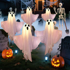 Solar Ghost Halloween Pathway Lights