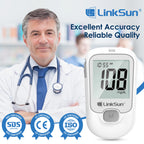 LinkSun G-425-1 Blood Glucose Meter Kit 50/100pcs Test Strips Lancets for Diabetes Monitor Digital Glucometer Blood Sugar Meter