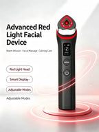 Ager Booster Pro Lifting Face Neck Therapy LED Vibration Massager Beauty Device for Anti-Aging Wrinkles, Skin Rejuvenation