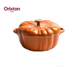 Enamel Coated Cookware Pumpkin Enameled Cast Iron Cooking Pot NonStick Enamel Pot Casserole Dish  for All Heat Source