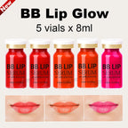Korea 8ml BB Lips Cream Serum Starter Kit Persistent Colorfast Lip Gloss Pigment Moisturizing Lip Skin Care Treatment