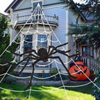 Giant Halloween Spider Decoration for Indoor & Outdoor Use