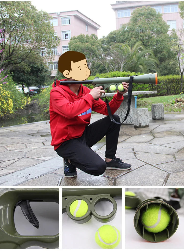 Pet Dog Ball Launcher, Tennis Ball Launcher Toy—Launches Ball