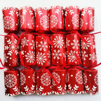 10Inch Christmas Cracker Set of 6pcs Christmas Crackers with Snap and Prize Father Christmas Snowflake Santa Claus Free Shipping