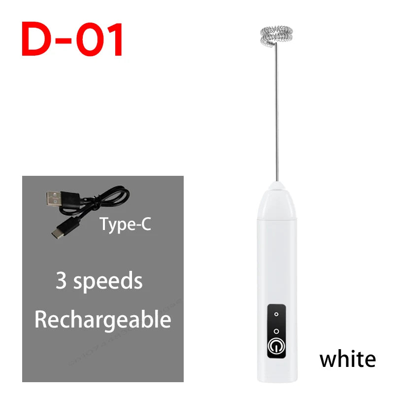 Rechargeable Milk Frother & Egg Whisk — 3 Speeds