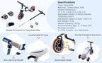 DORTALA 4 in 1 Kids Tricycle Toddler Balance Bike Adjustable