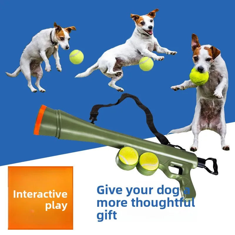 Pet Dog Ball Launcher, Tennis Ball Launcher Toy—Launches Ball