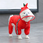 Reflective Hooded Waterproof Dog Raincoat