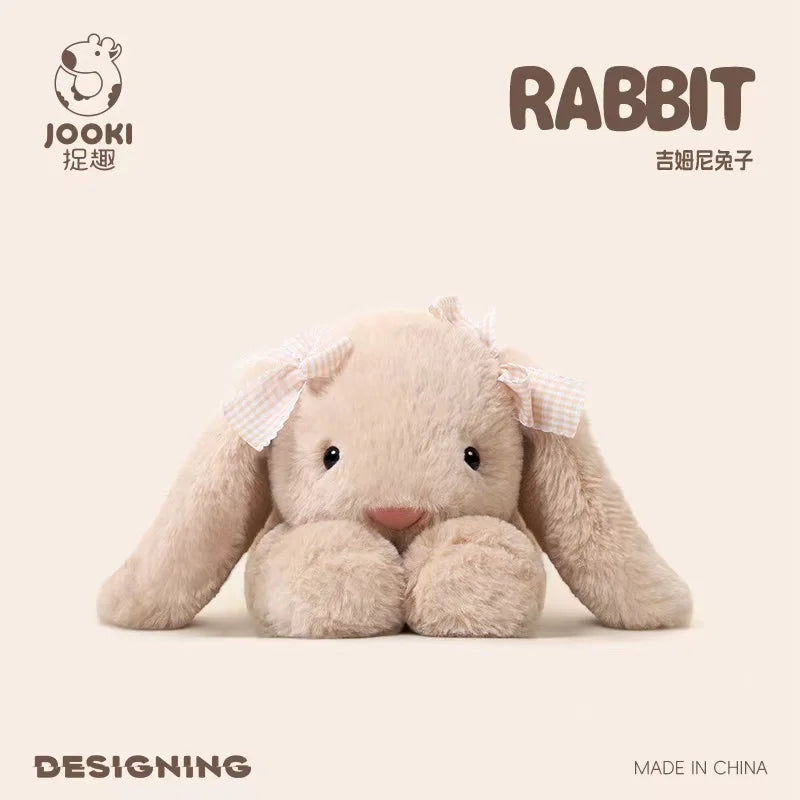 35cm New Simulated Shy Rabbit Doll Stuffed Plush Toy Cartoon Anime Cute Pillow Children's Birthday Gift Fun Doll