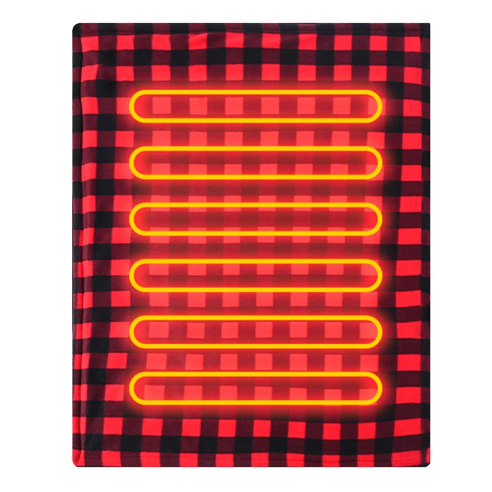 Electric Blanket Body Warmer Electric Heating Pad 12V Soft Heating Mat 9 Adjustable Temperature Electric Heat Blanket for Winter