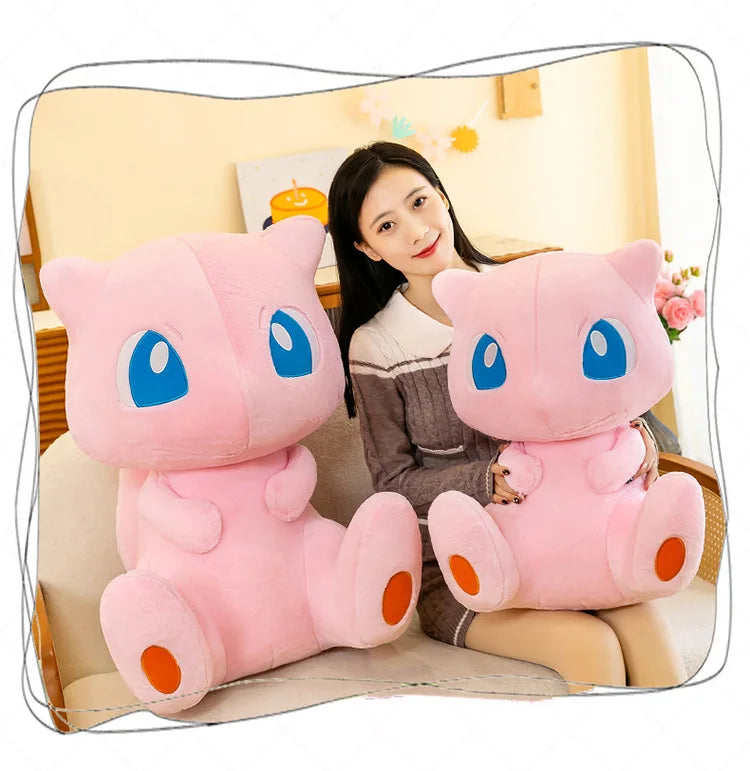 35/45CM New Pokemon Mew Plush Cute Huge Toys Pink Mew Anime Doll Cute Stuffed Plushie Gift For Children Birthday Kids